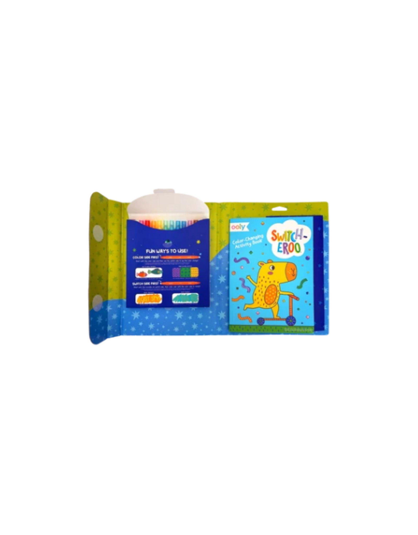 Ooly Ooly - Switch-eroo! Color-Changing Activity Kit - Markers Stickers Coloring Book