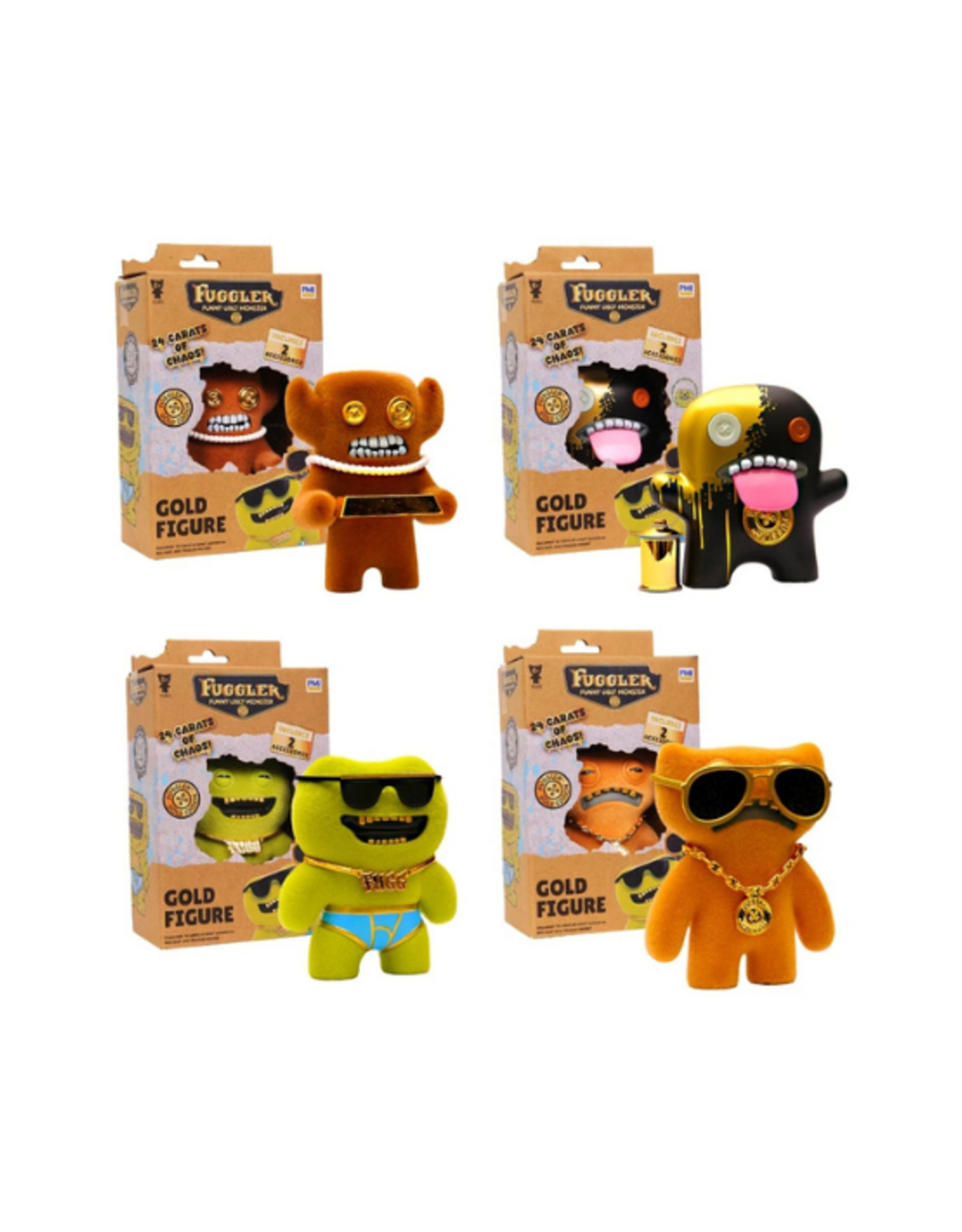 Fuggler Gold Figure Window Box