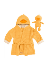 BBdoo BBdoo - Baby Bathrobe with Plush Toy - DUCK, Golden Ochre / 0-12M