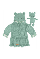 BBdoo BBdoo - Baby Bathrobe with Plush Toy - FROG, Green / 0-12M