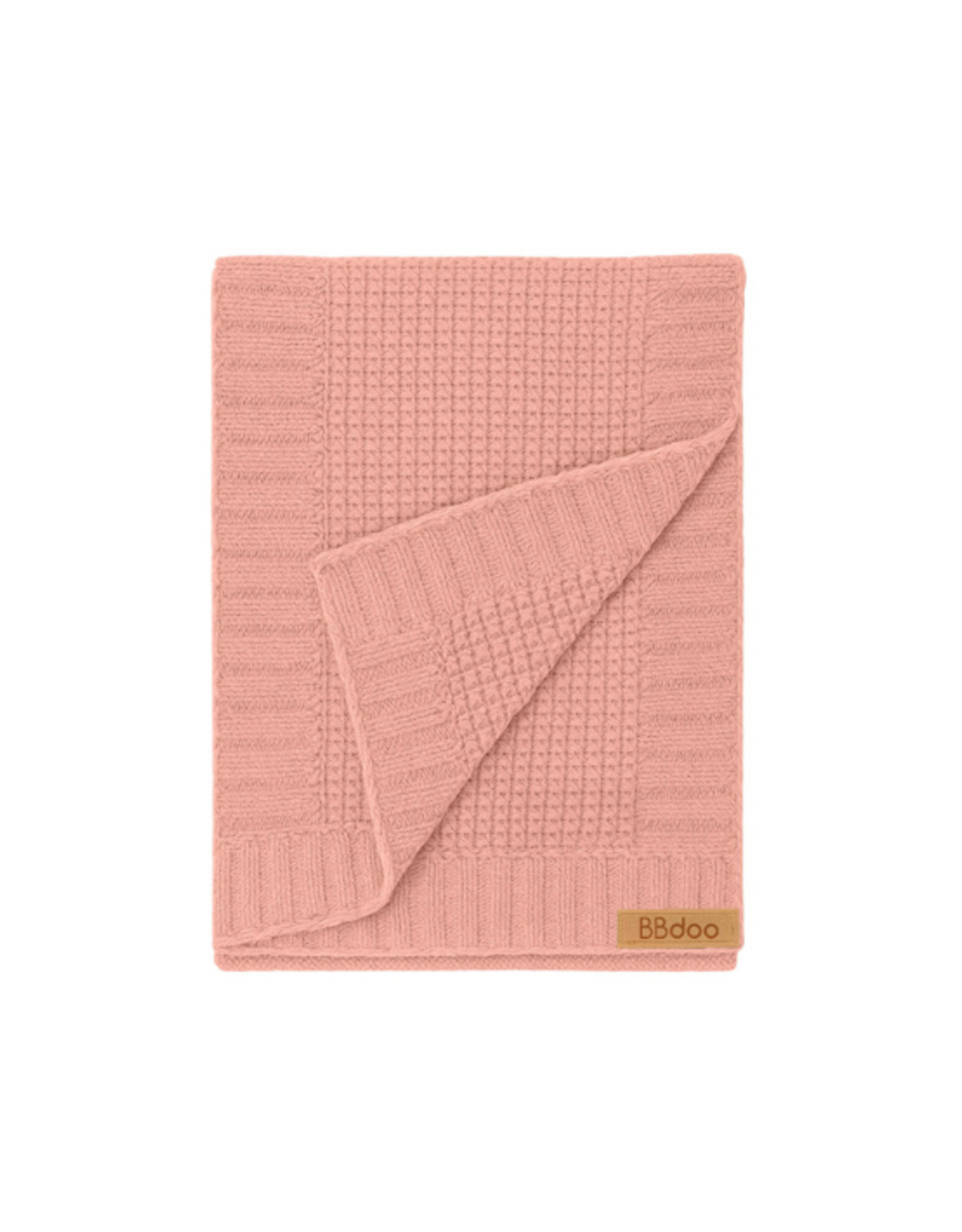 BBdoo BBdoo - Baby Knitted Blanket - Pink - 75 x 90 cm