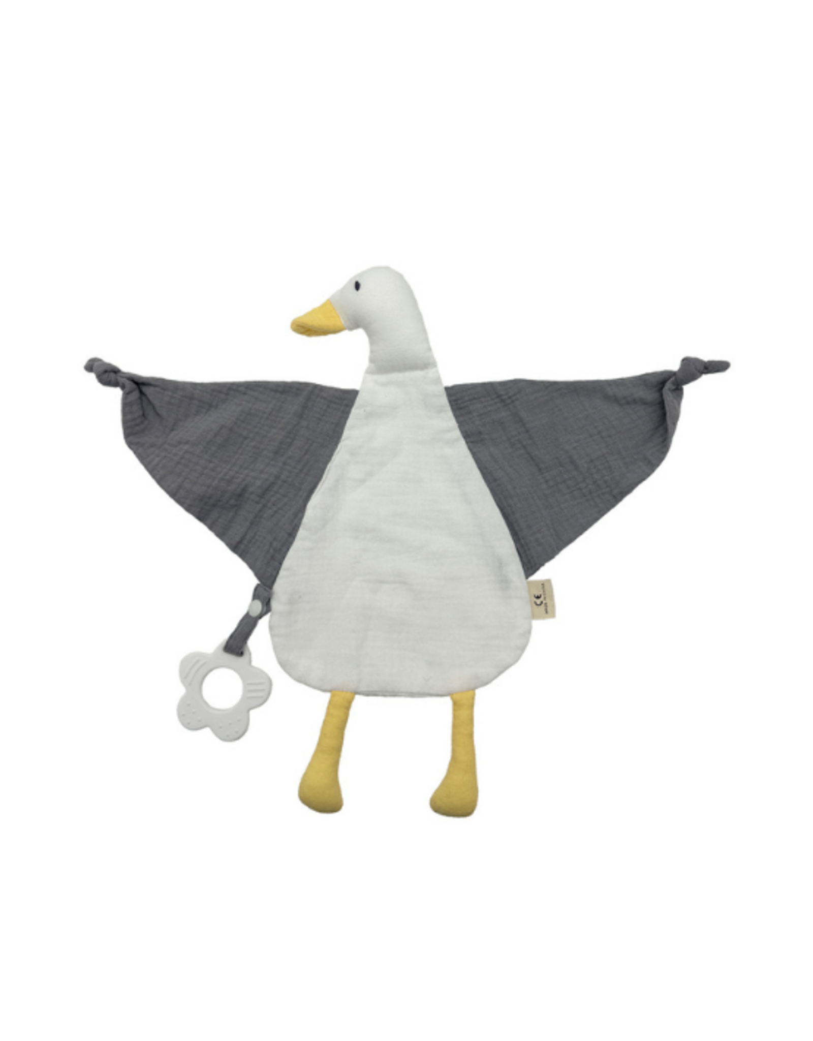 BBdoo BBdoo - Baby Comforter with Silicone Teether - Seagull