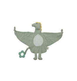 BBdoo BBdoo Baby Comforter with Silicone Teether - Dino