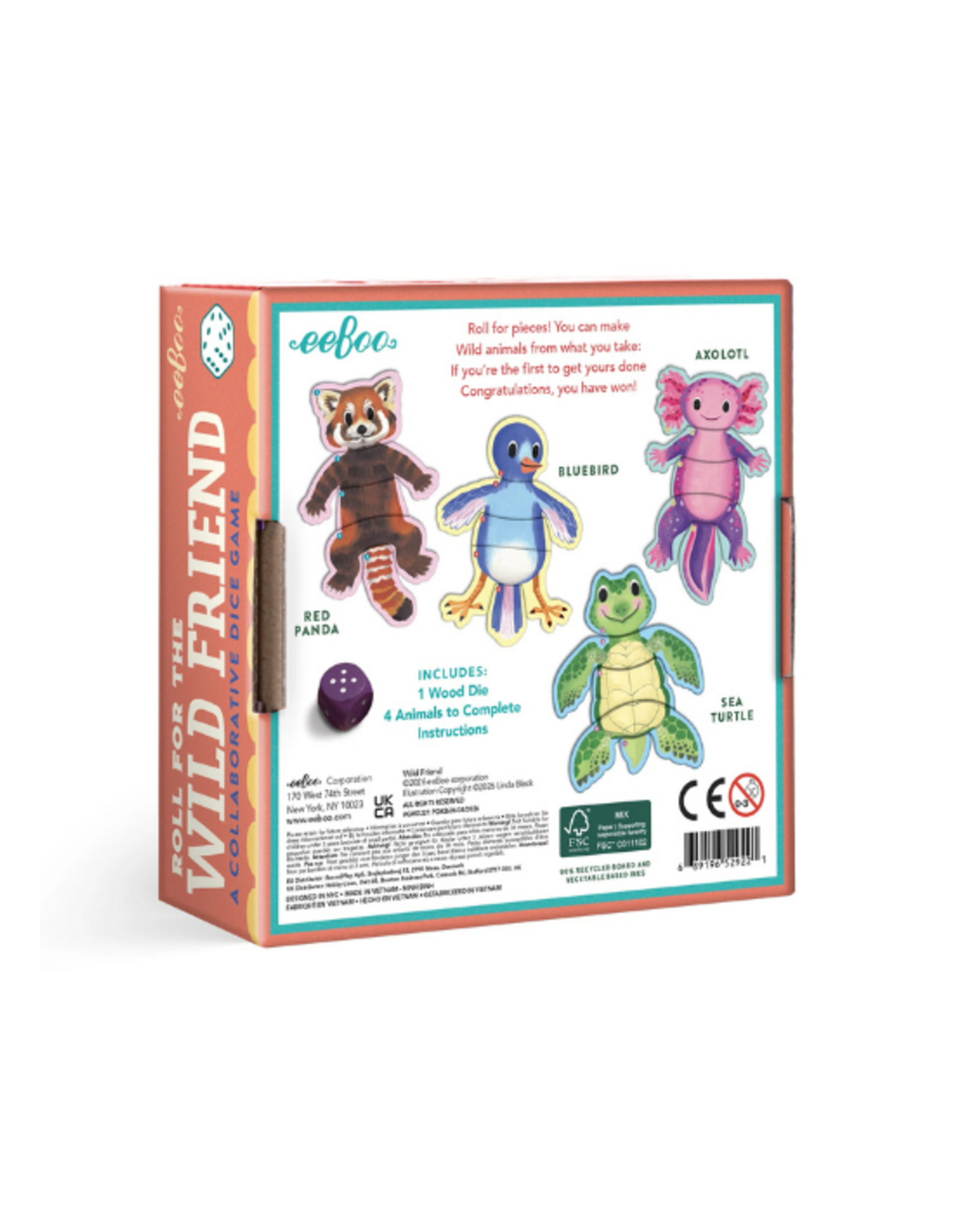 eeBoo Eeboo - Wild Friend Dice Game