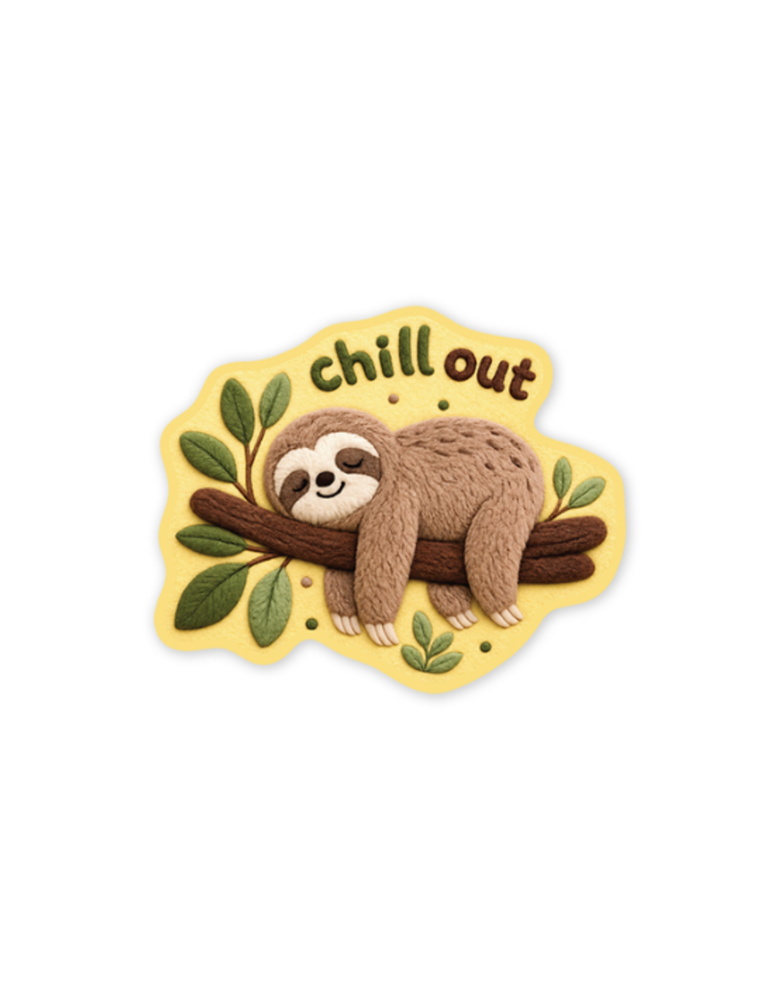 Sticker You Sticker You - Fuzzy Chill Out Sloth