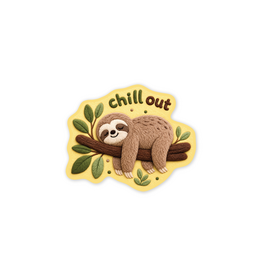 Sticker You Sticker You Fuzzy Chill Out Sloth