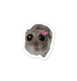 Sticker You Sticker You Fuzzy Baby Hamster