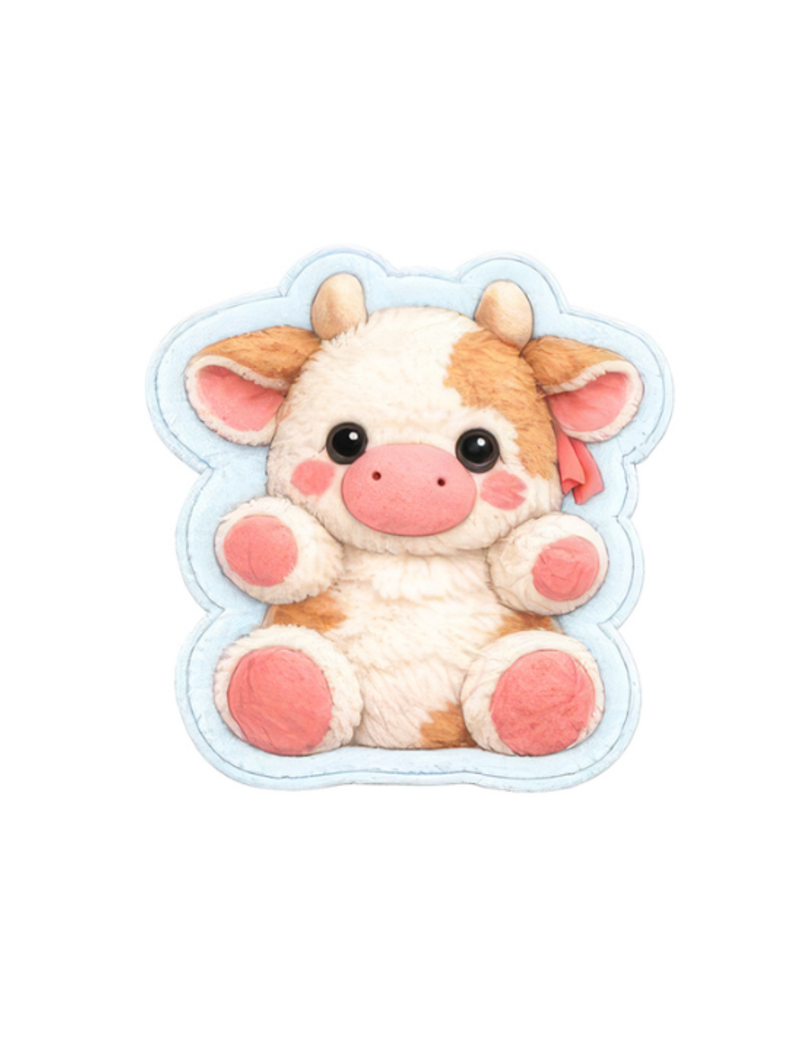 Sticker You Sticker You - Fuzzy Cute Highland Cow