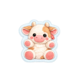 Sticker You Sticker You Fuzzy Cute Highland Cow