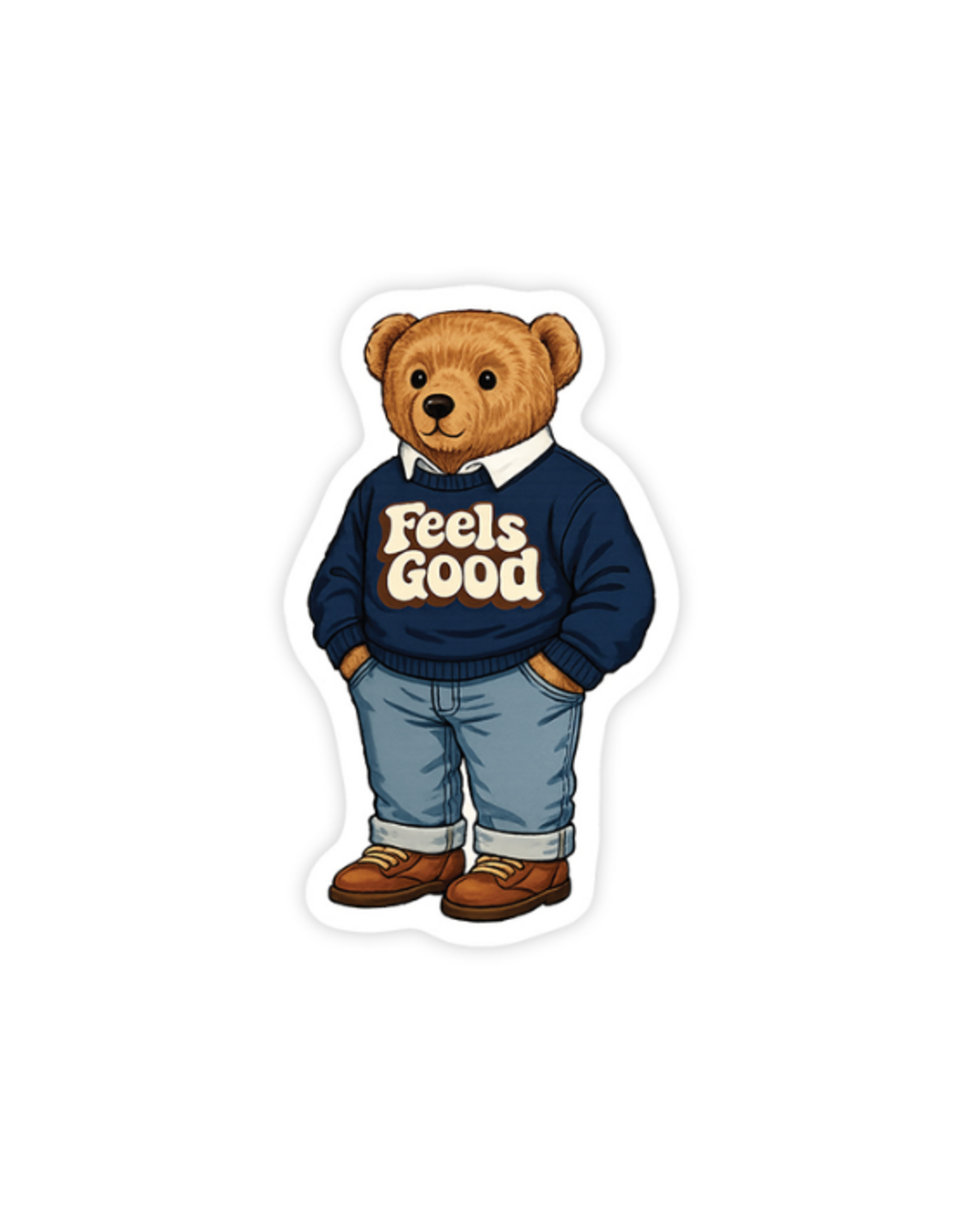 Sticker You Sticker You - Fuzzy Feels Good Bear