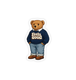 Sticker You Sticker You Fuzzy Feels Good Bear