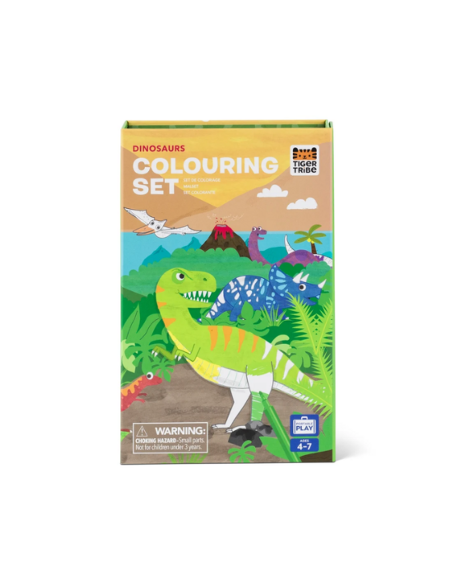 Tiger Tribe - Colouring Set - Dinosaur