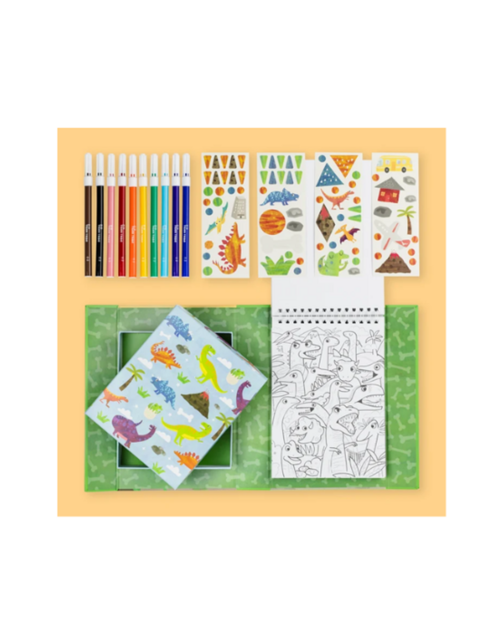 Tiger Tribe - Colouring Set - Dinosaur