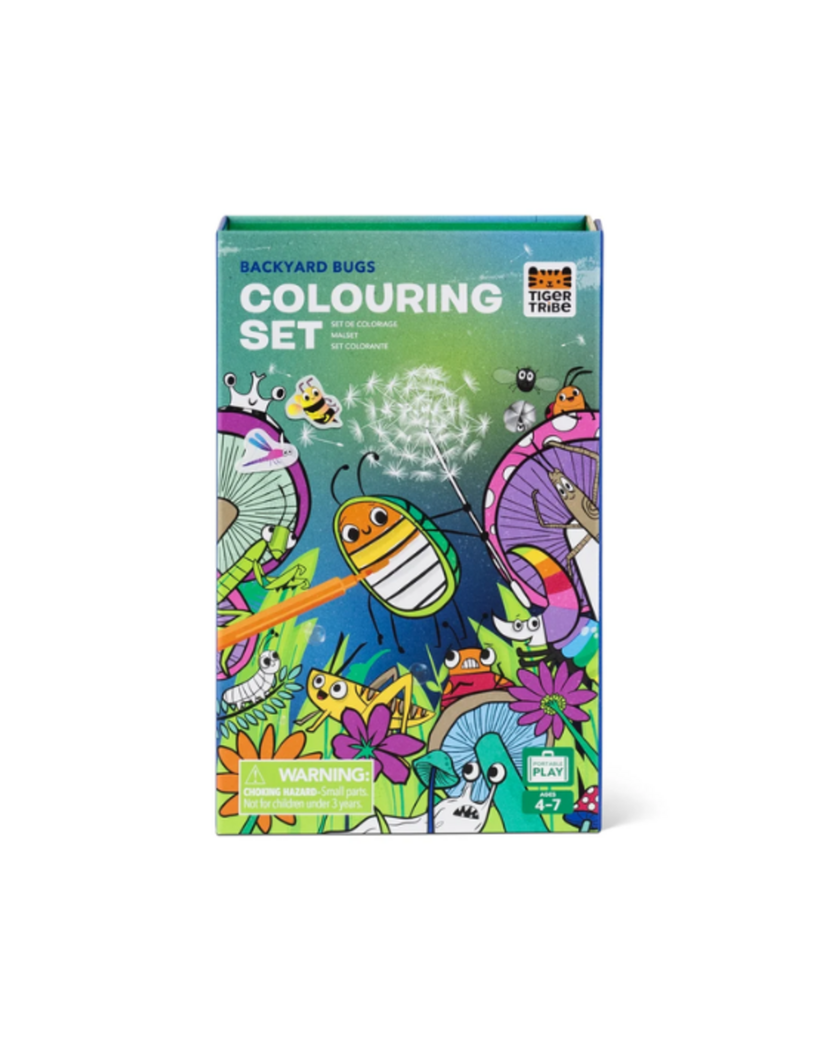 Tiger Tribe - Colouring Set - Backyard Bugs