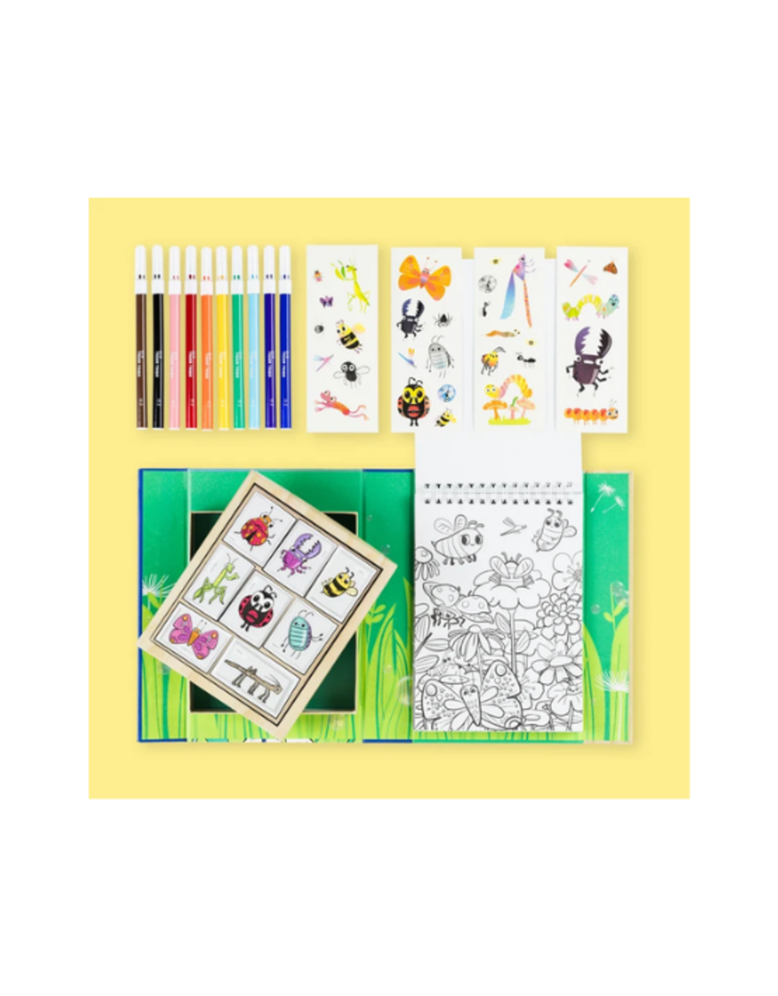 Tiger Tribe - Colouring Set - Backyard Bugs