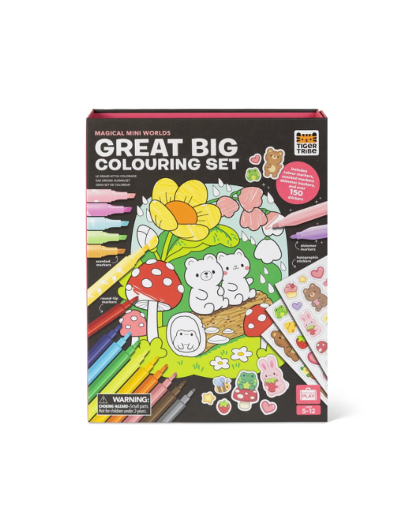 Tiger Tribe - Great Big Colouring Set - Magical Mini Worlds