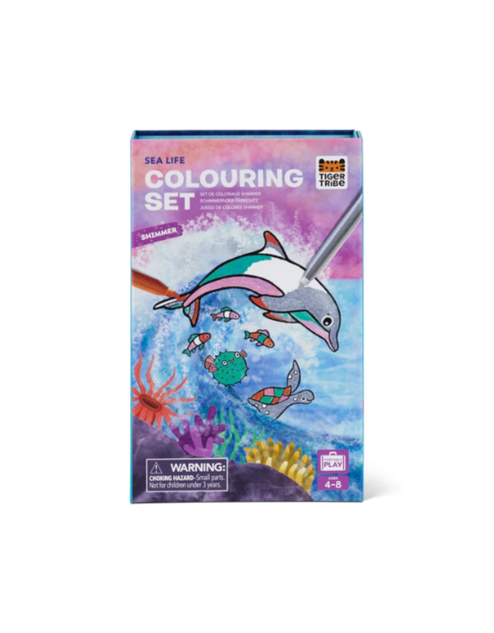 Tiger Tribe - Shimmer Colouring Set - Sea Life
