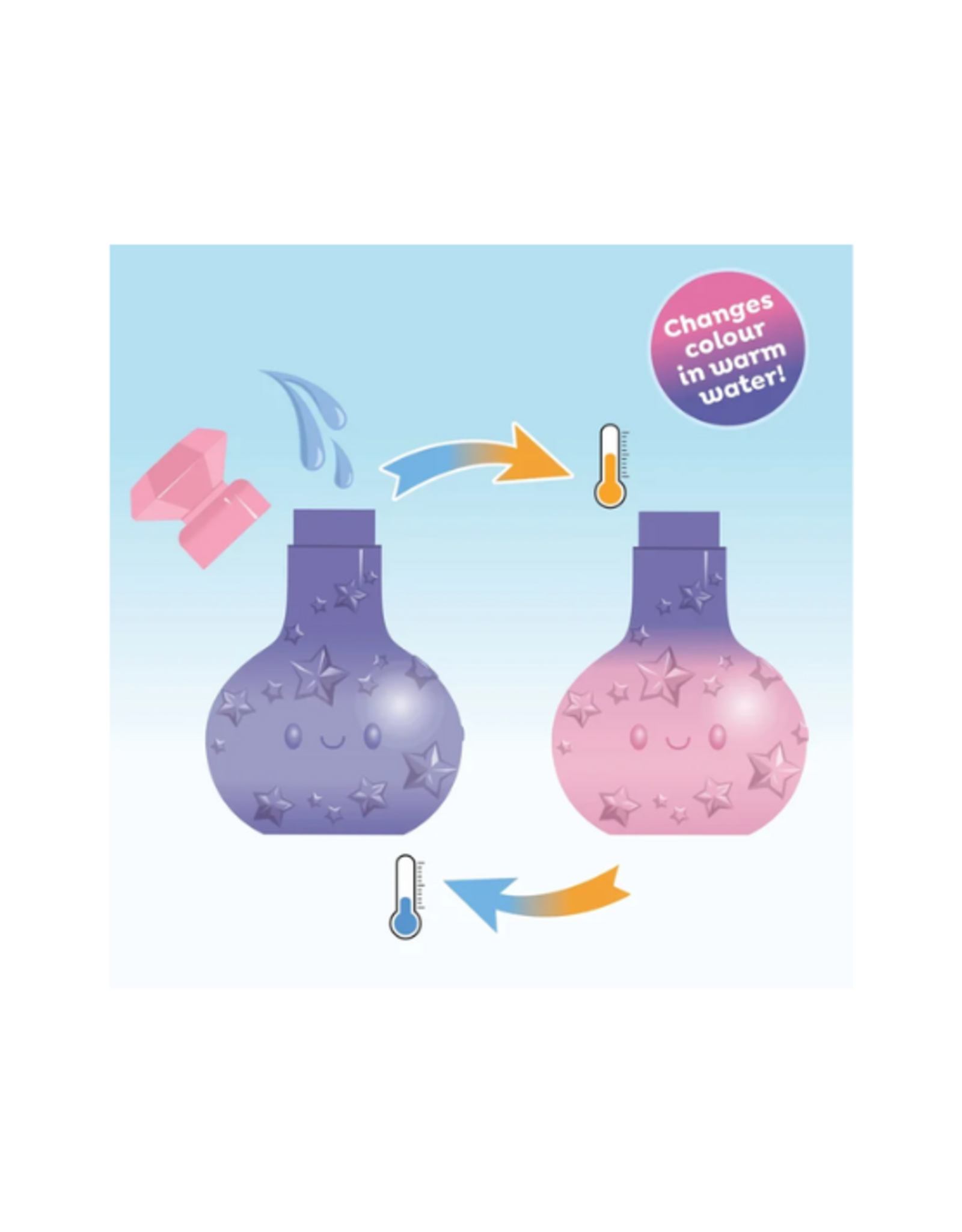Tiger Tribe - Bath Magic - Colour-Change Potion Bottle - Purple to Pink