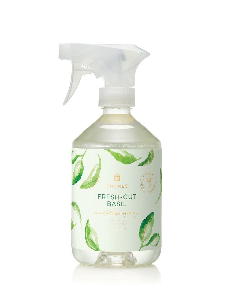 Thymes Fresh Cut Basil Countertop Spray 16.5 oz