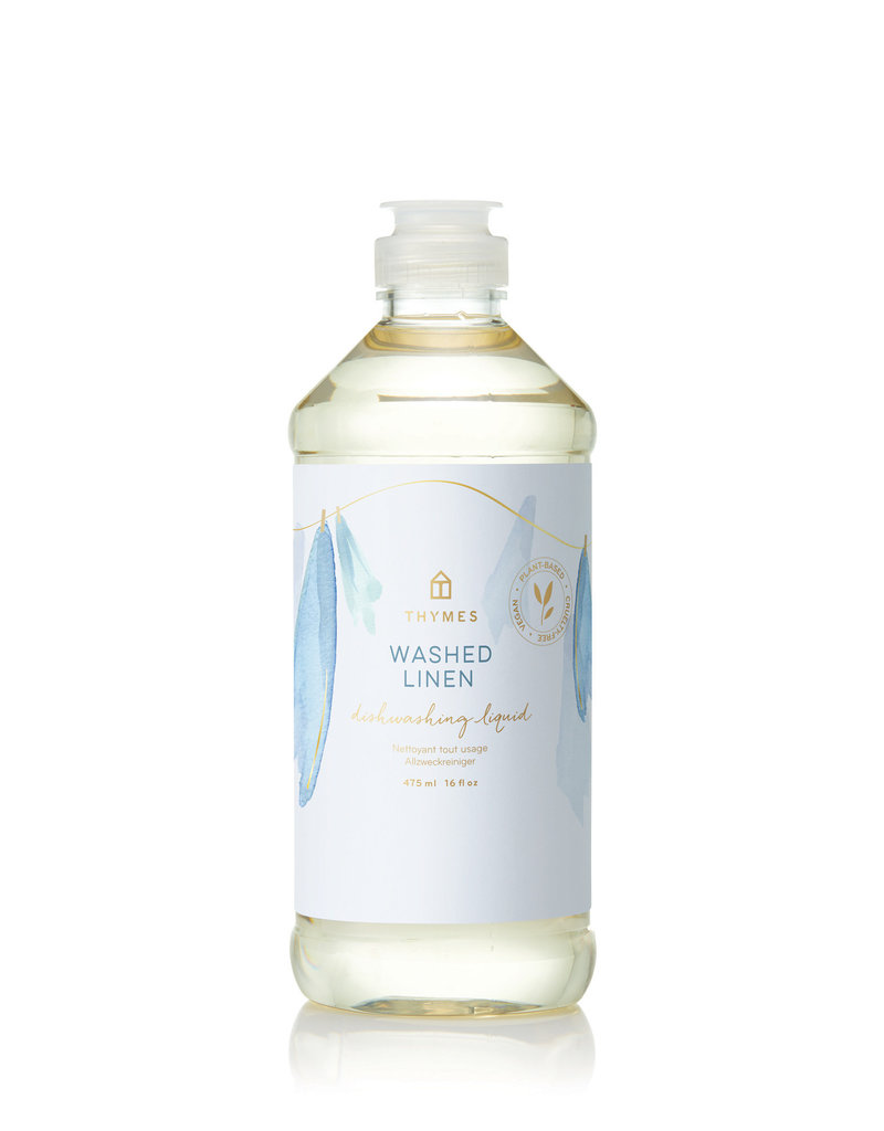 Thymes Washed Linen Dish Soap 16 oz