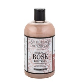 Archipelago Botanicals Charcoal Rose Body Wash 17 oz