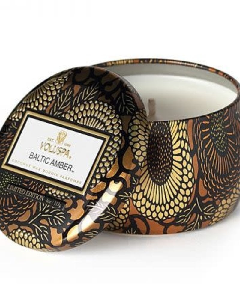 Voluspa Baltic Amber Travel Tin Candle 4 oz