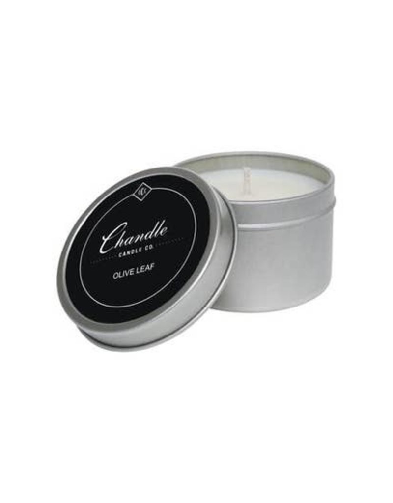 Olive Leaf Travel Tin Candle