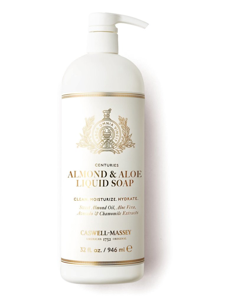 Caswell Massey Almond & Aloe Liquid Soap 32 oz