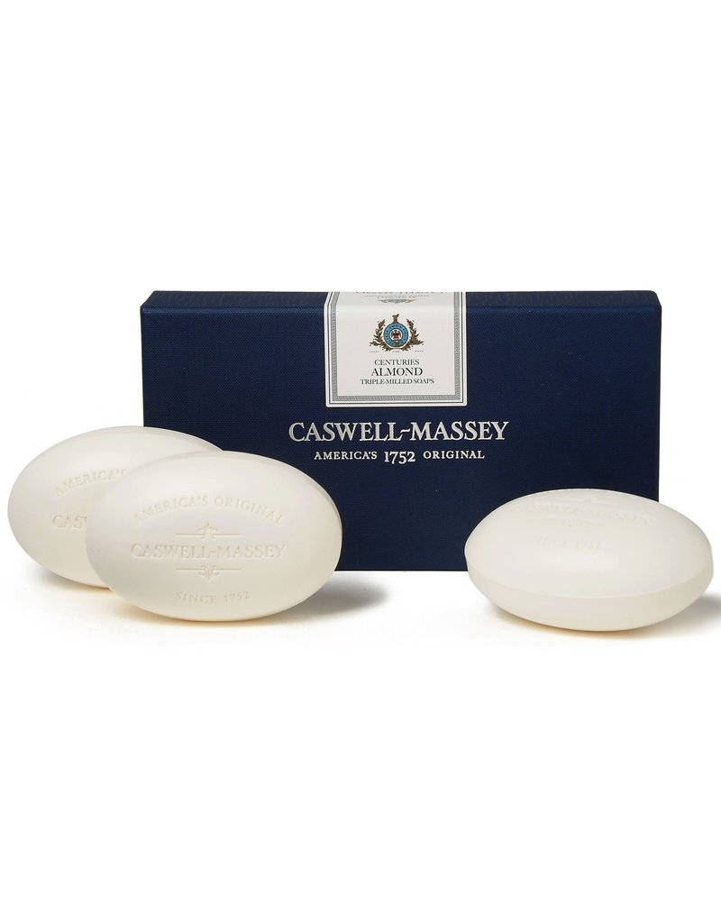 Caswell Massey Almond Box of 3 Soap