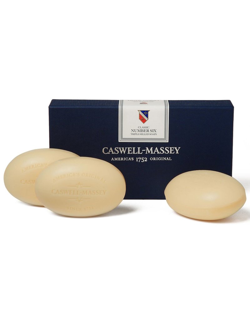 Caswell Massey Number Six Box of 3 Soap