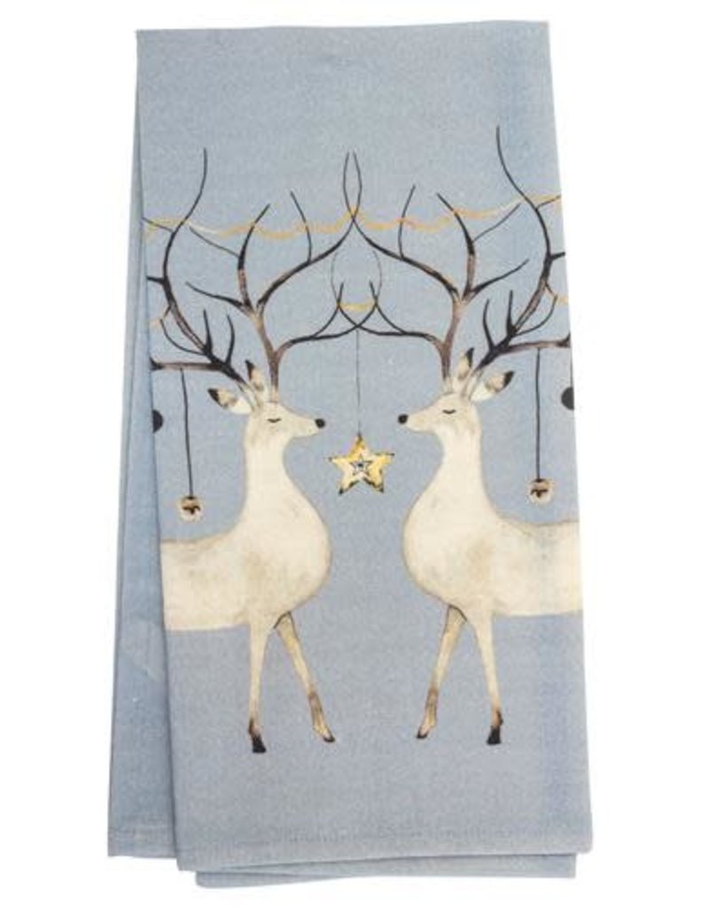 Karma Holiday Tea Towel Deer