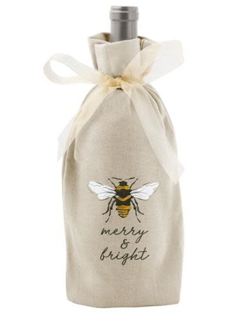 Karma Holiday Canvas Wine Bag Bee