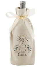 Karma Holiday Canvas Wine Bag Deer