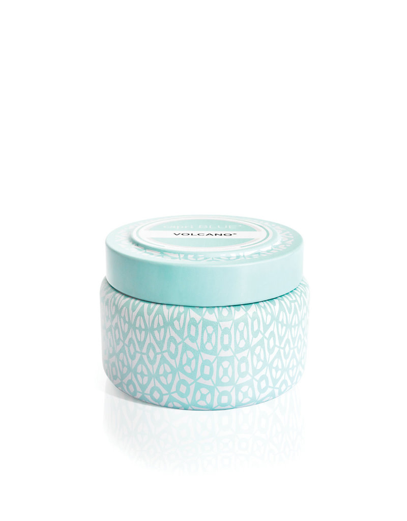 Capri Blue Volcano Printed Travel Tin Candle Aqua 8.5 oz
