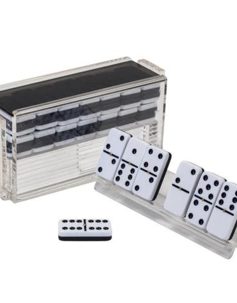 Luxe Dominoes El Catire Domino Set with Racks Smoke