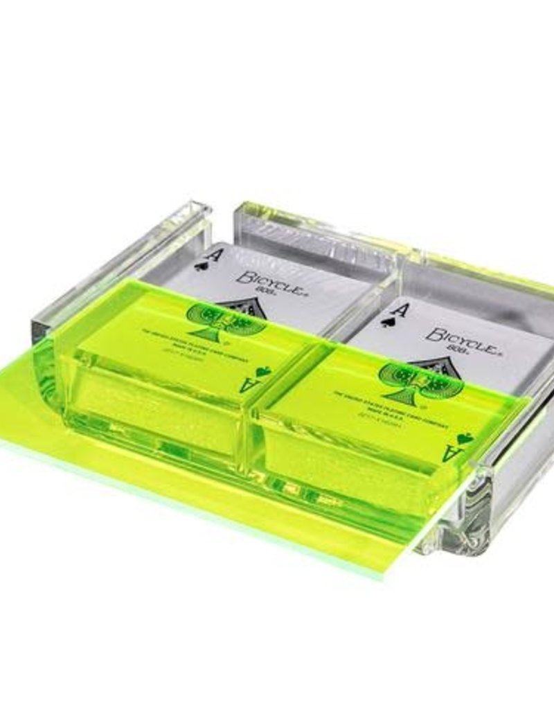 Luxe Dominoes La Pinta Luxe Card Deck Neon Green