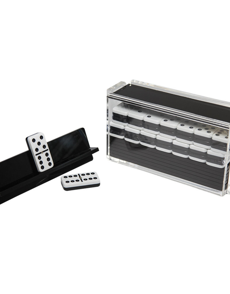 Luxe Dominoes El Cartire Domino Set Solid Black