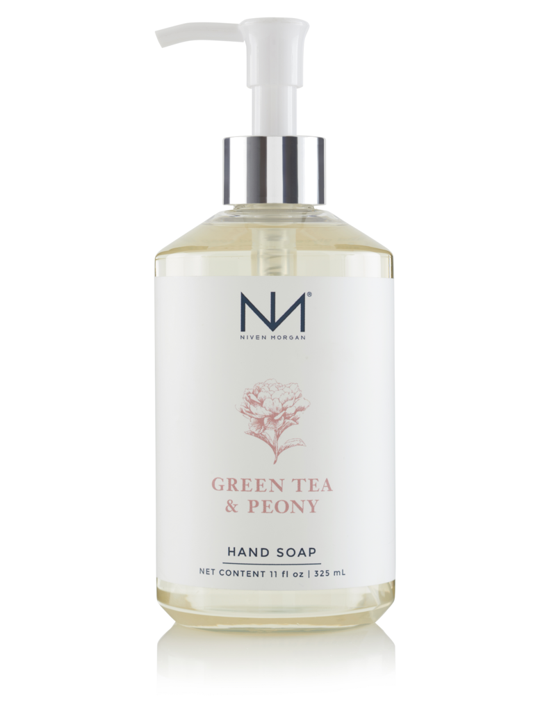 Niven Morgan Green Tea & Peony Hand Soap 11oz