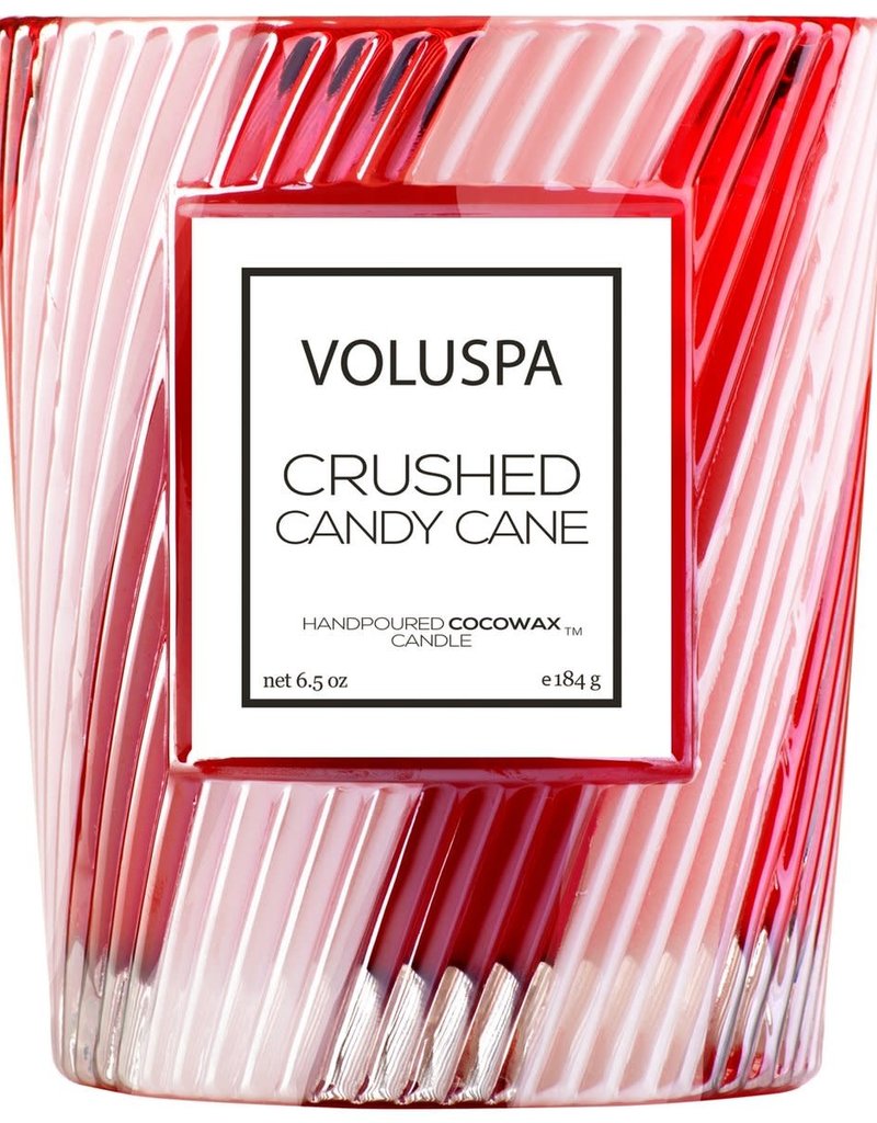 Voluspa Crushed Candy Cane Classic Candle  6.5 oz
