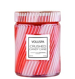 Voluspa Crushed Candy Cane Candle  Small Jar 5.5 oz