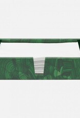 Pigeon & Poodle Porter Faux Malachite Hand Towel Tray 9"L x 5.5"W x 2"H