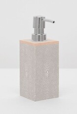 Pigeon & Poodle Manchester Soap Pump Sand Faux Shagreen 3"L x 3"W x 7"H
