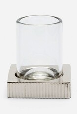 Pigeon & Poodle Redon Tumbler Set Shiny Nickel 4"L x 4"W x 4.5"H