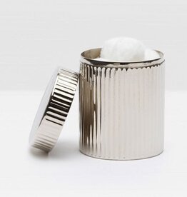 Pigeon & Poodle Redon Canister Shiny Nickel 3"D x 4"H Pigeon & Poodle Redon Canister Shiny Nickel 3"D x 4"H