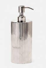 Pigeon & Poodle Redon XL Soap Pump Shiny Nickel 3.5"D x 8.5"H