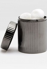 Pigeon & Poodle Redon Canister Black Nickel 3"D x 4"H