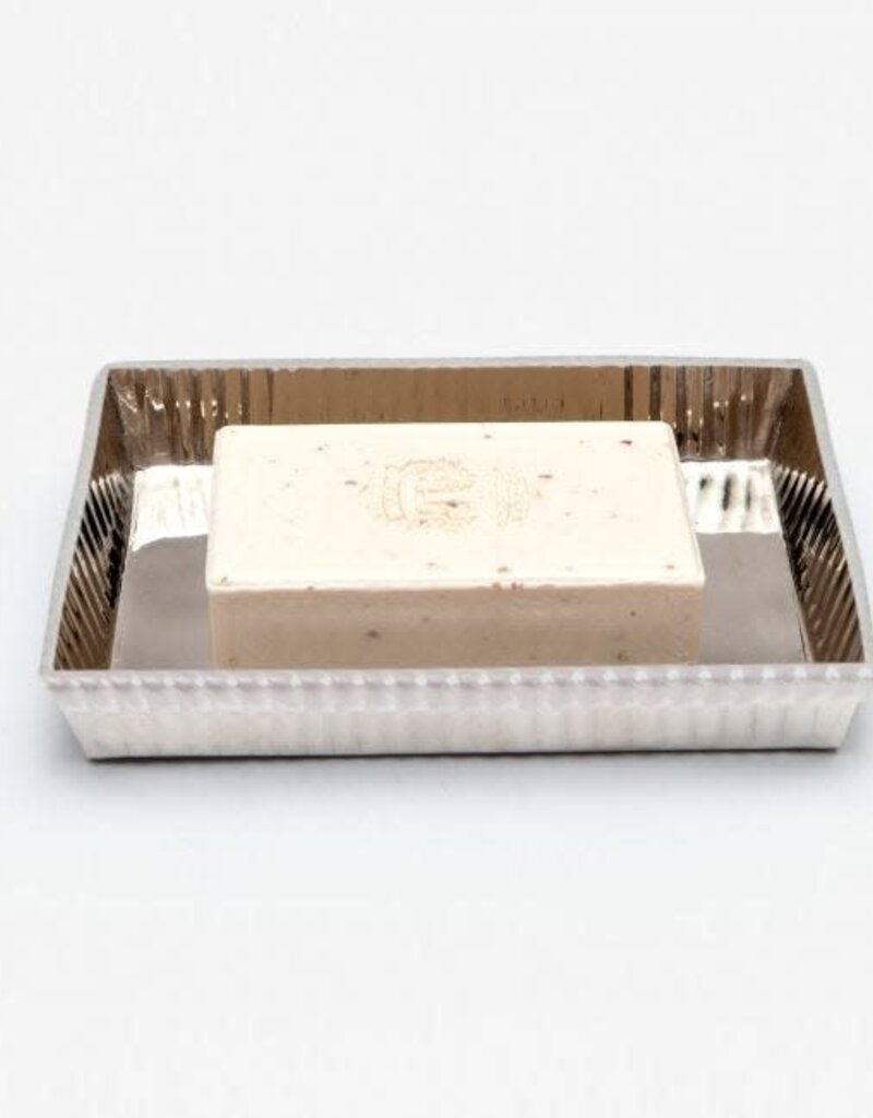 Pigeon & Poodle Redon Soap Dish Shiny Nickel 6.5"L x 4.5"W x 1"H