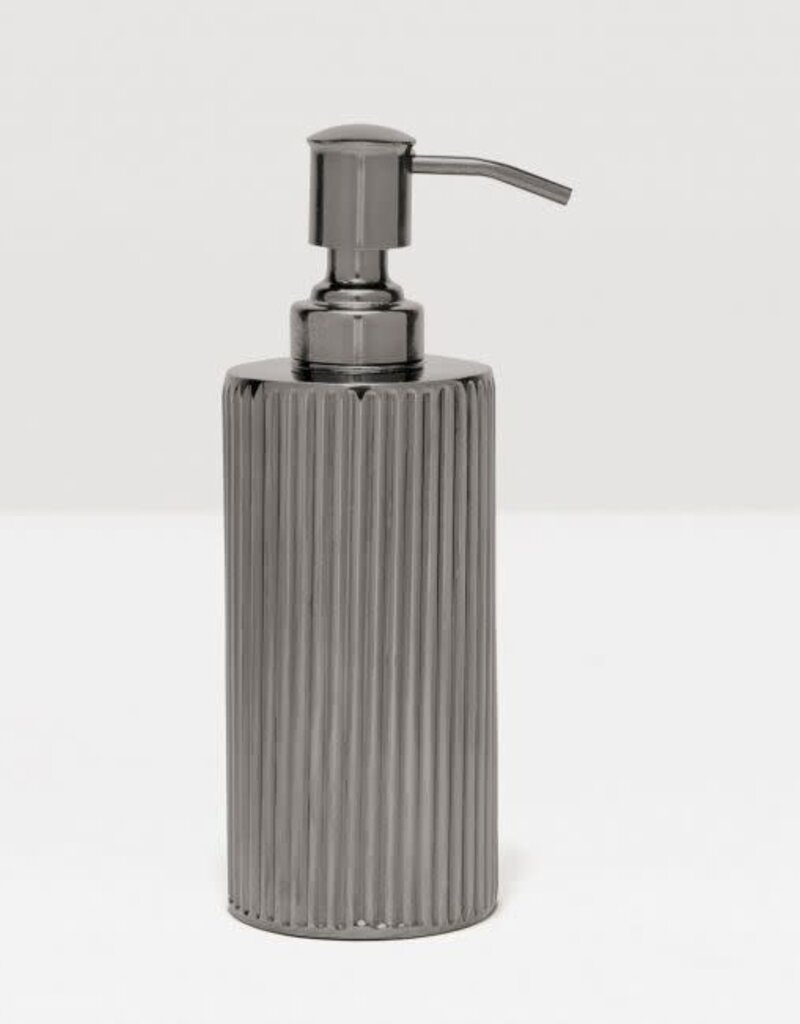 Pigeon & Poodle Redon Soap Pump Black Nickel 2.5"D x 7"H