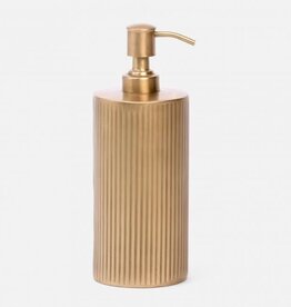 Pigeon & Poodle Redon XL Soap Pump  Antique Brass 3.5"D x 8.5"H Pigeon & Poodle Redon XL Soap Pump  Antique Brass 3.5"D x 8.5"H