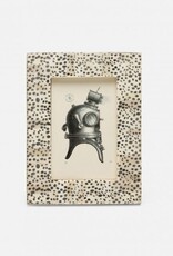 Pigeon & Poodle Ismailia Spotted Bone Frame Silver 4x6